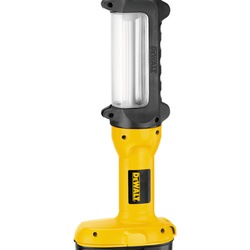 Cordless, fluorescent area light with an XRP battery.