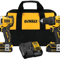 Brushless, Cordless 2-Tool Combination with its complete kit
