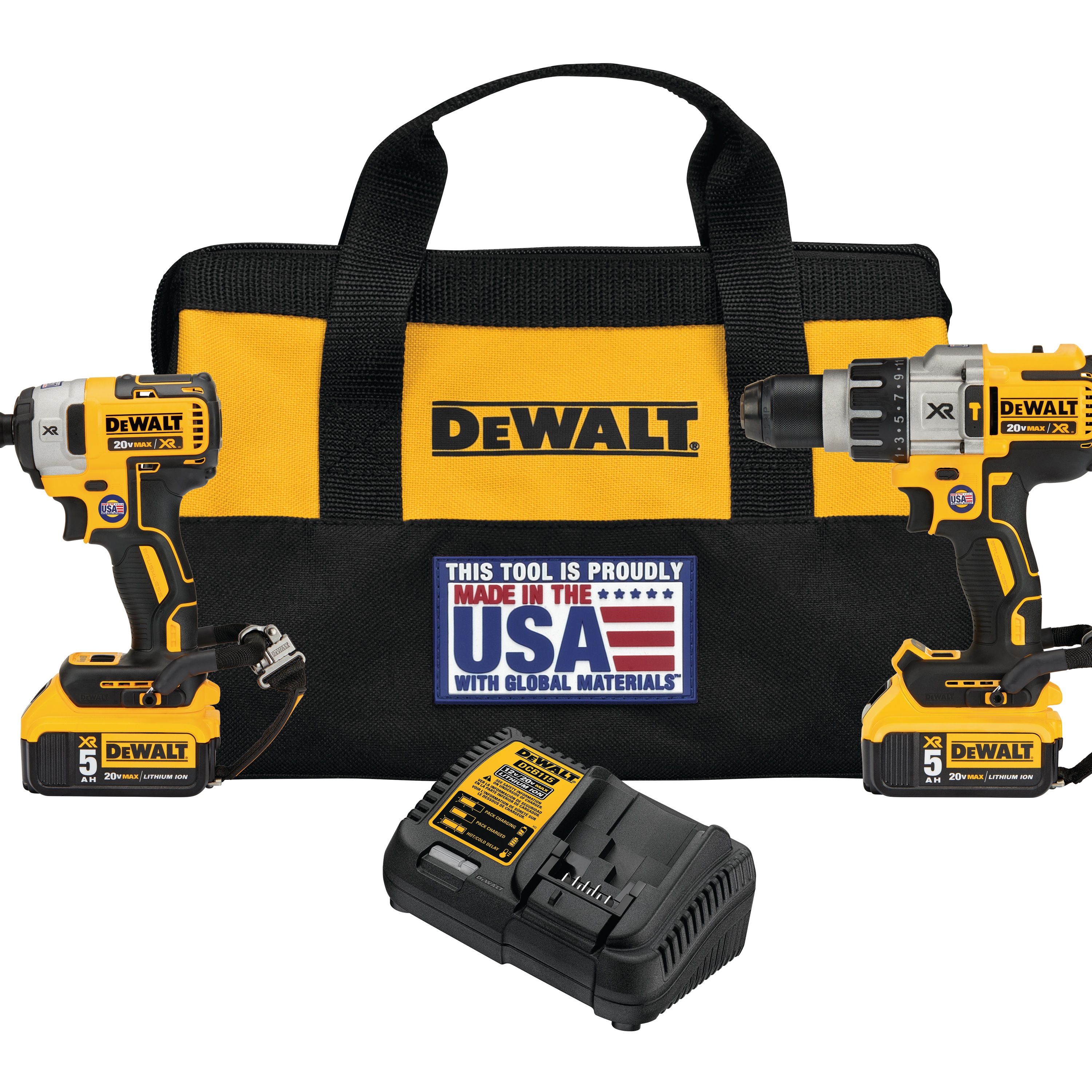 dewalt hammer drill impact driver combo kit