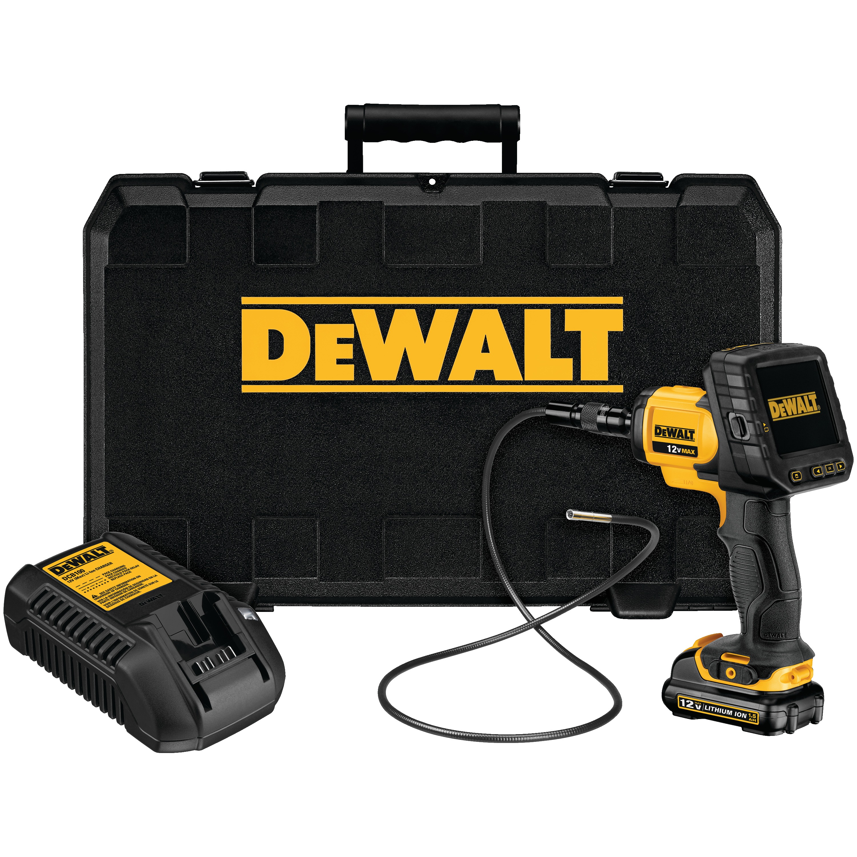 12V MAX* 5.8mm Inspection Camera with Wireless Screen Kit DCT412S1 DEWALT