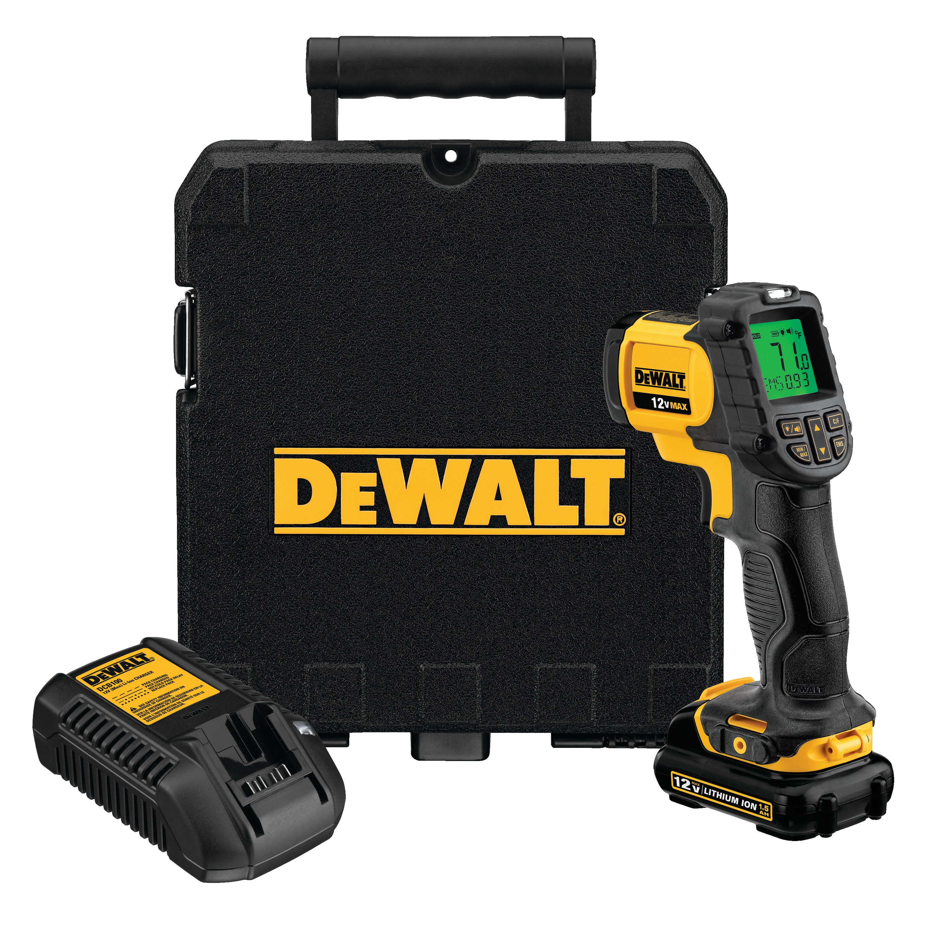12V MAX* Infrared Thermometer Kit DCT414S1 DEWALT