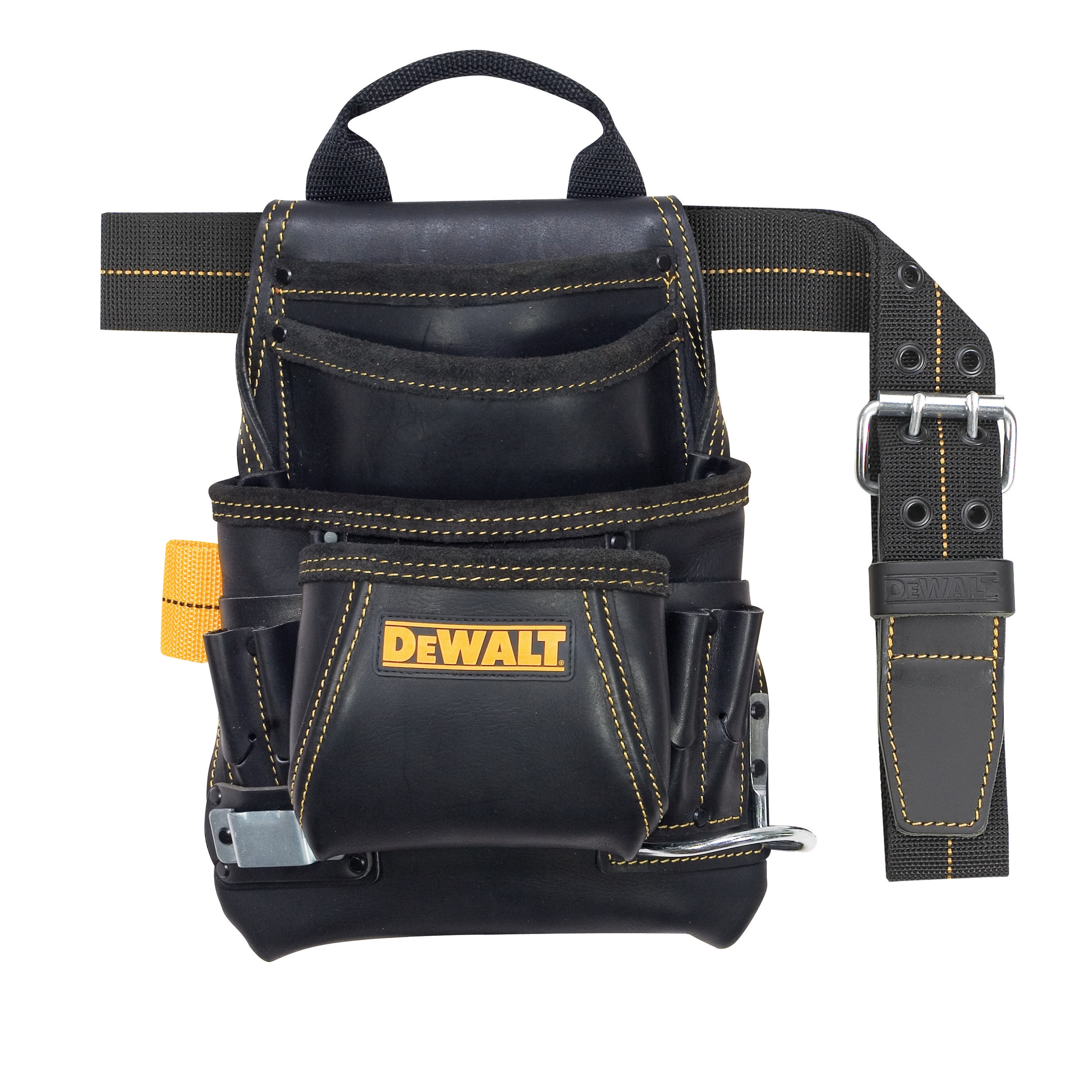 10 Pocket Carpenter's Leather Nail & Tool Bag DG5433 DEWALT