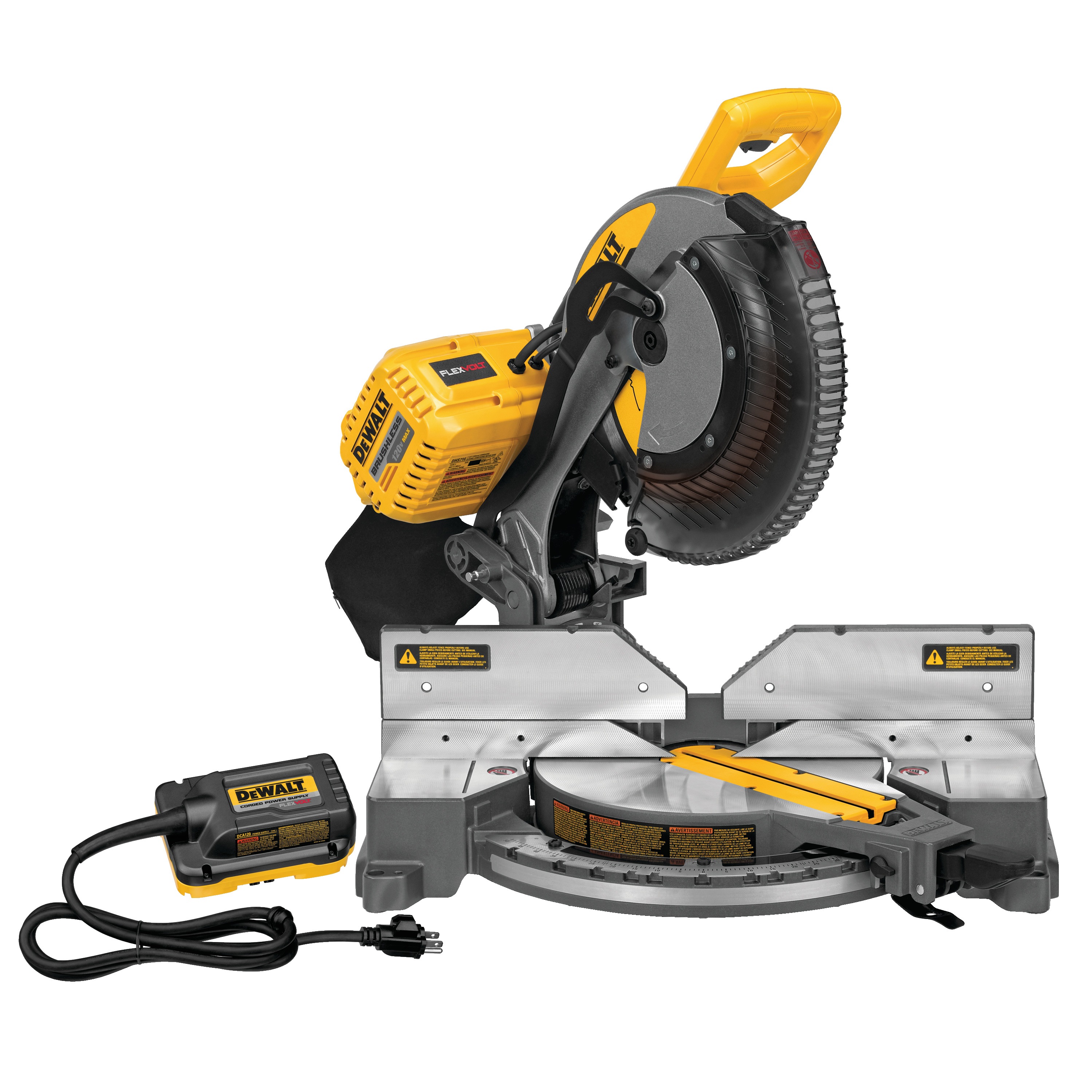 FLEXVOLT® 12 in. (305 mm.) 120V MAX* Double Bevel Compound Miter Saw (Tool Only) DHS716AB DEWALT