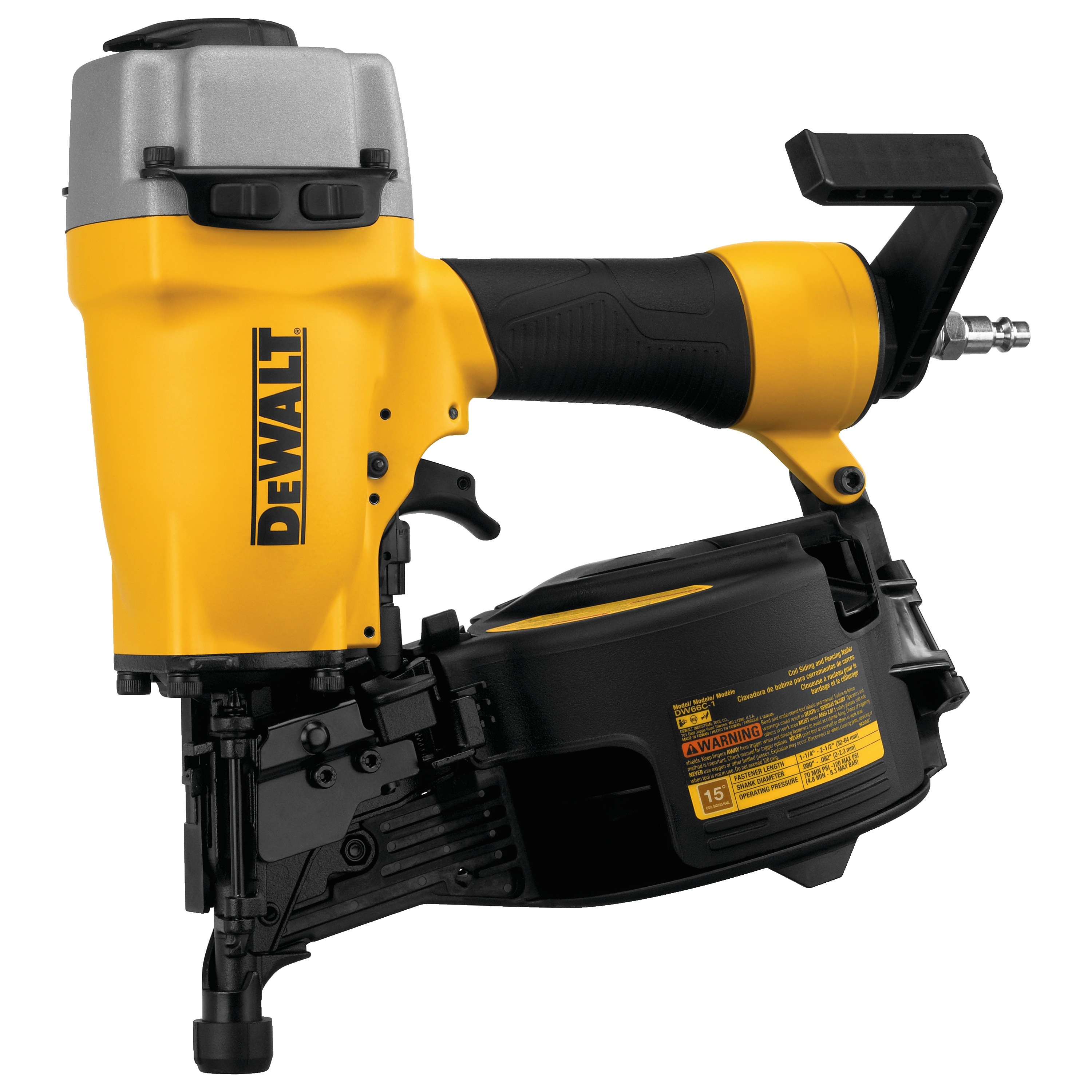 15° Coil Siding and Fencing Nailer DW66C1 DEWALT