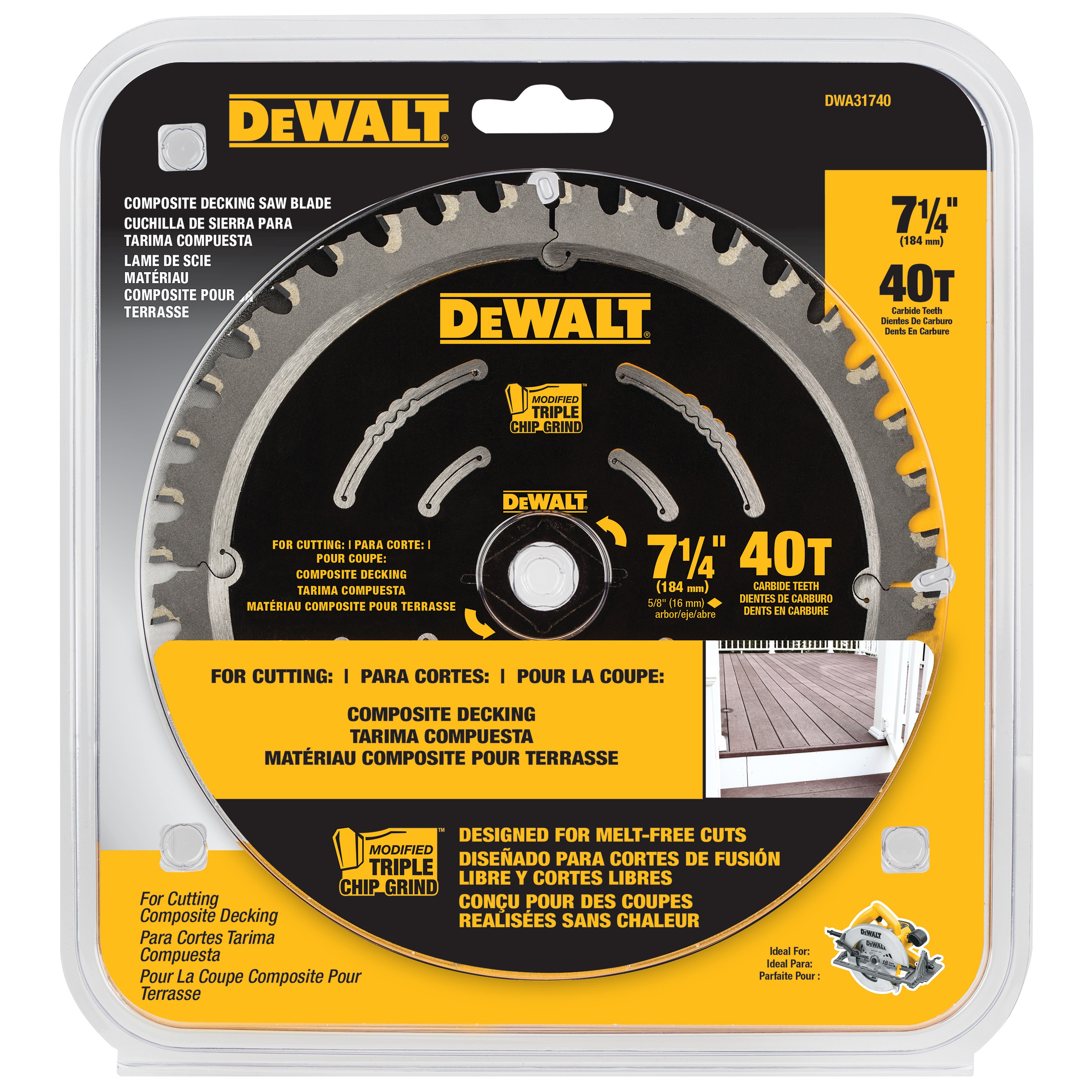Composite Decking Saw Blades DEWALT