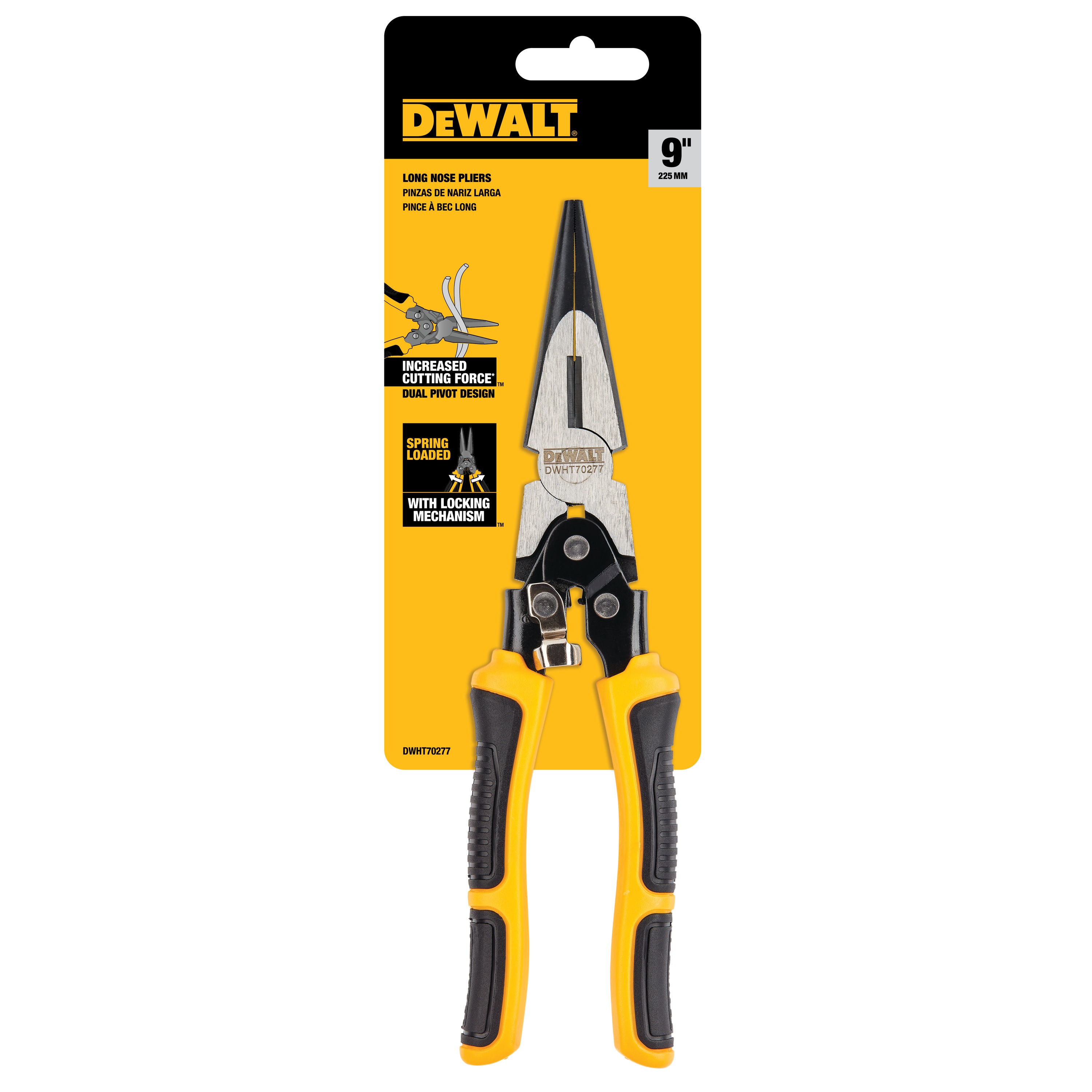 Compound Action Long Nose Pliers DWHT70277 DEWALT