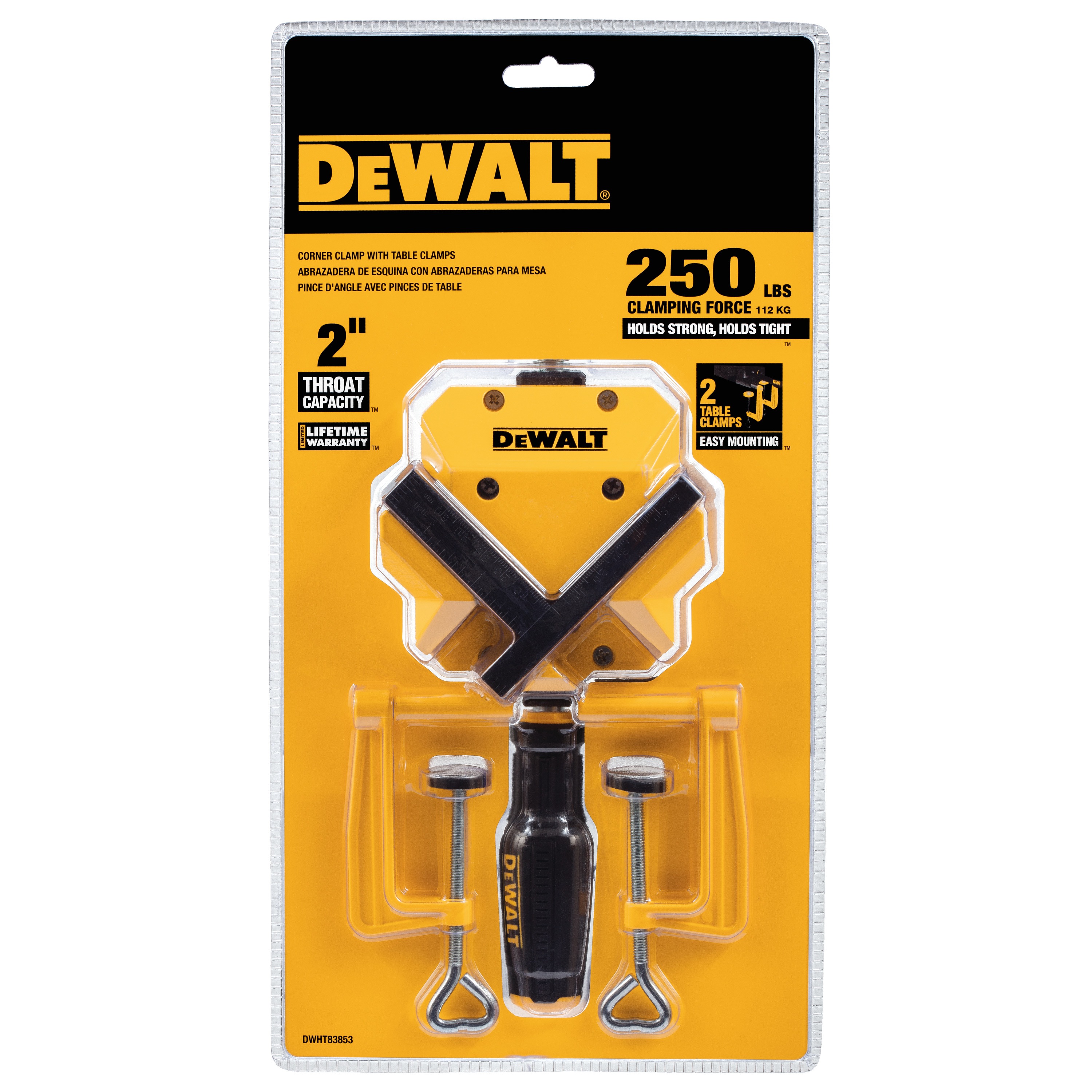 90Degree Angle Clamp DWHT83853 DEWALT