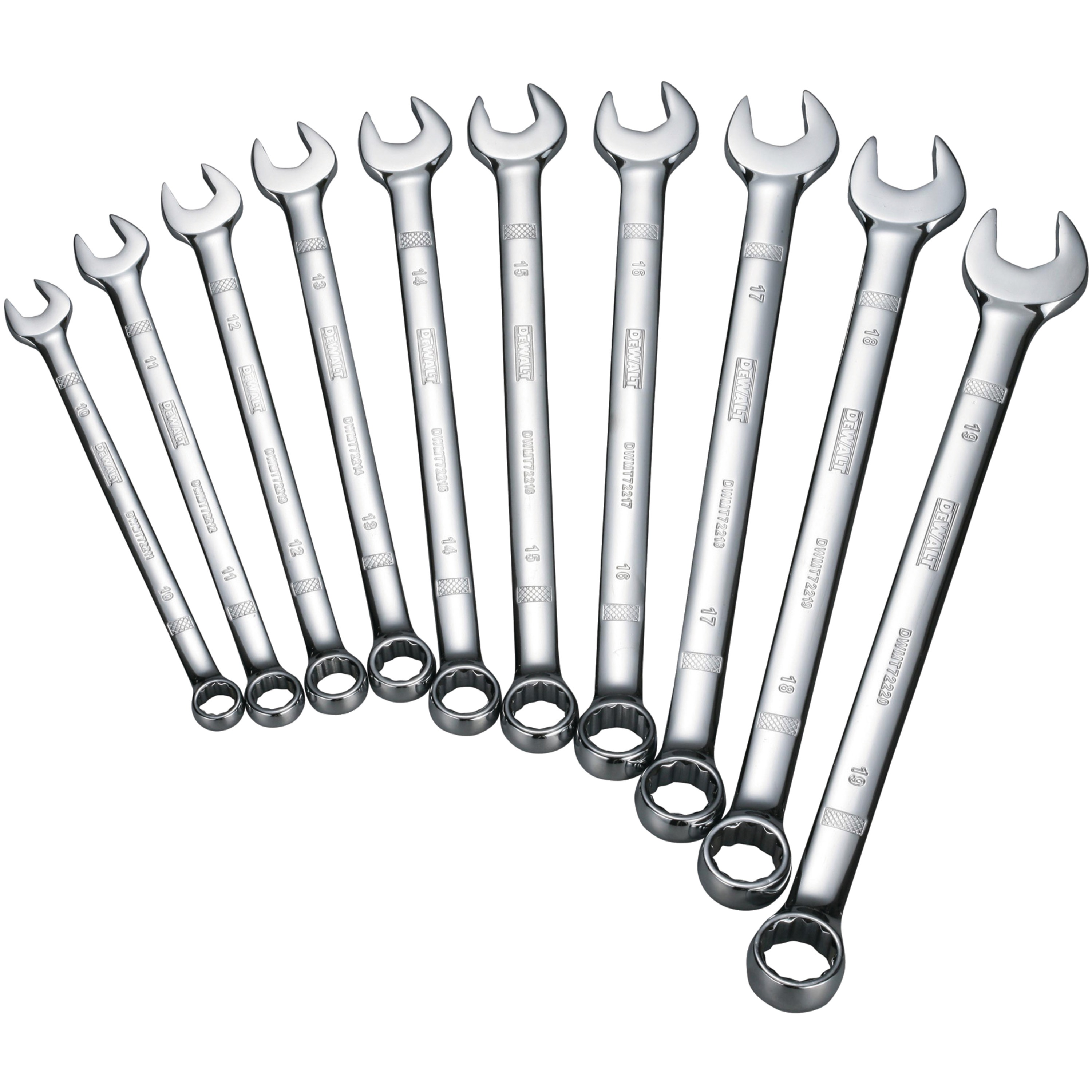 10 Piece Combination Metric Wrench Set DWMT72166 DEWALT