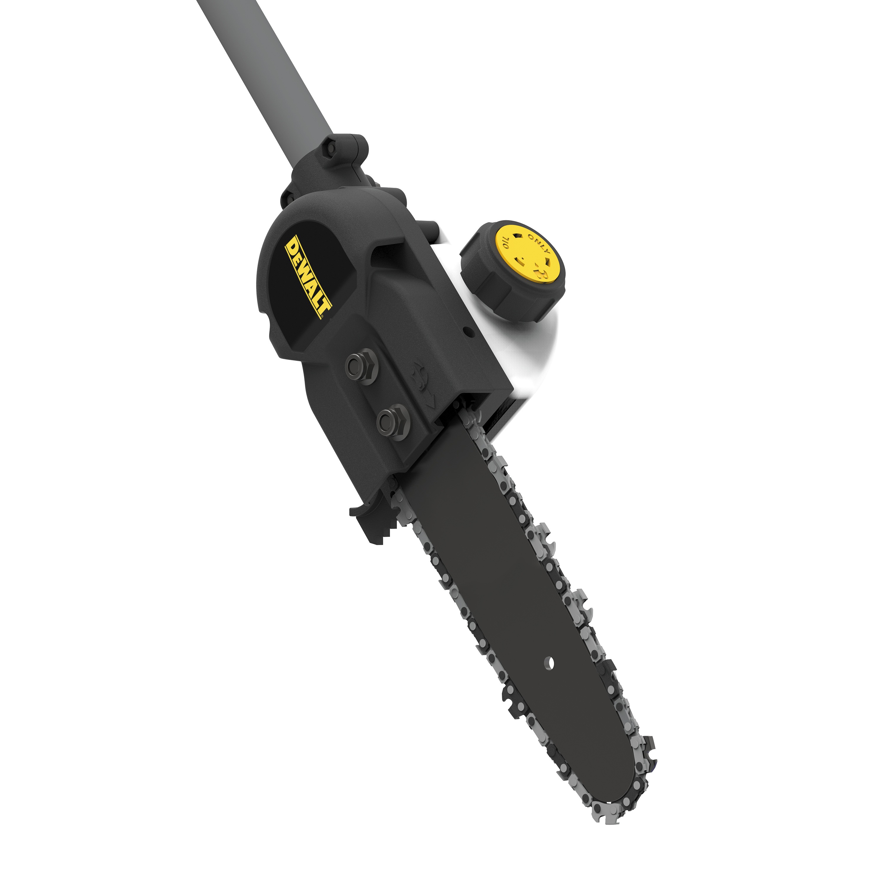 dewalt 27cc 2 cycle gas edger with attachment capability