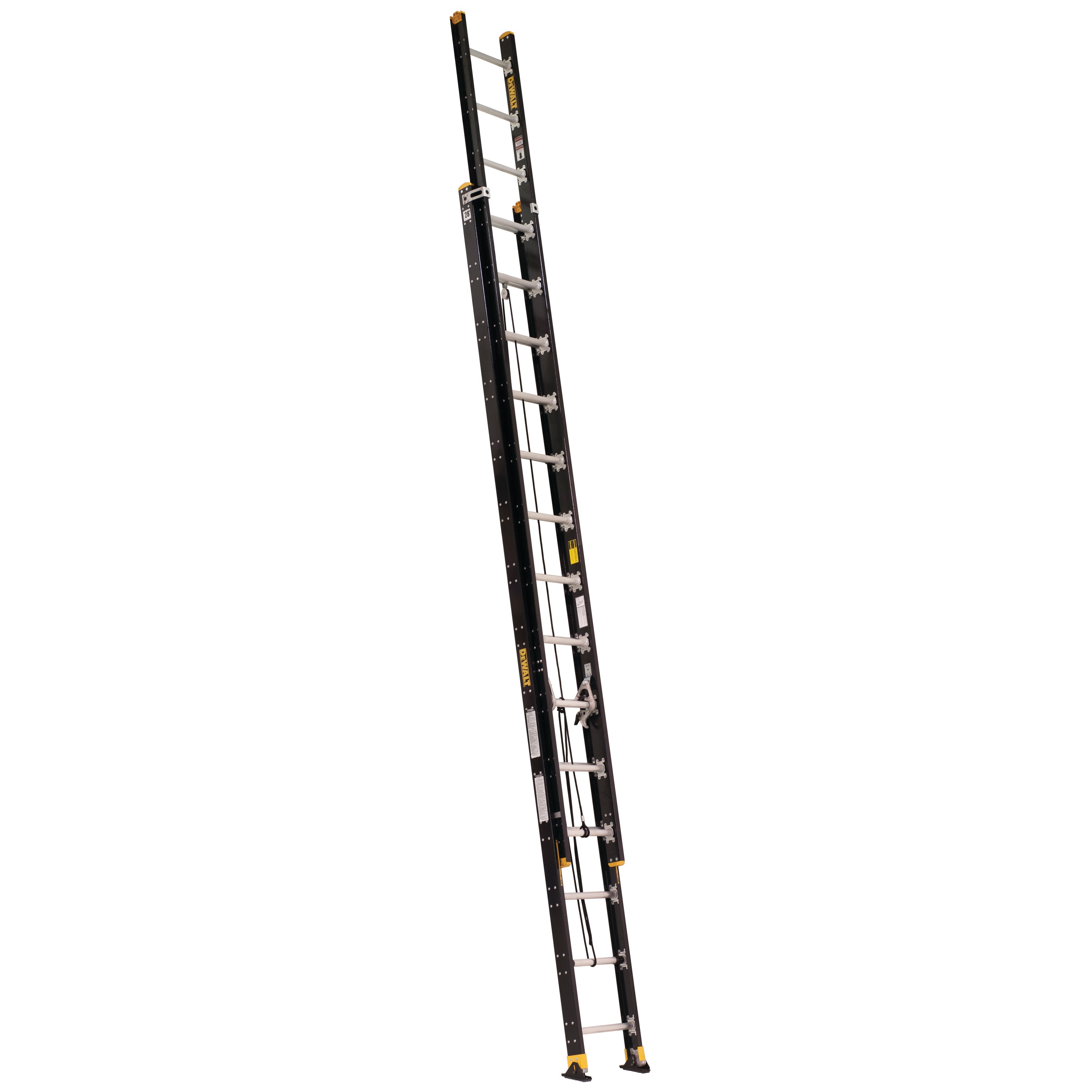 24' Lightweight Fiberglass Extension Ladder 300 lbs. Load Capacity