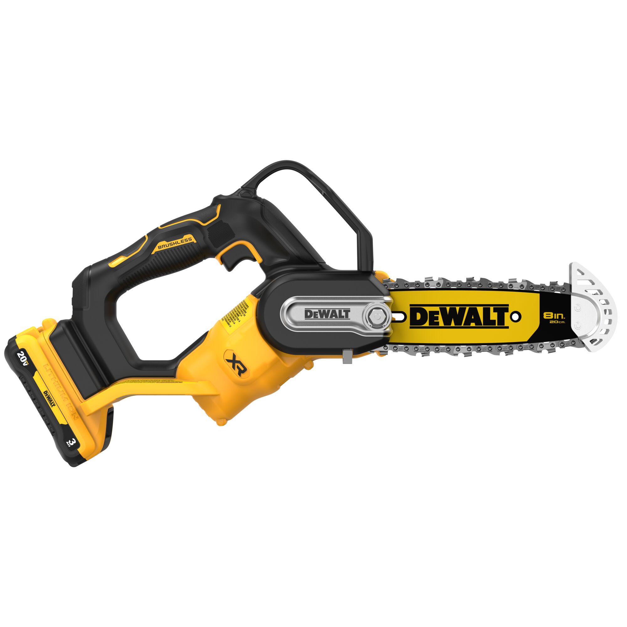 20V MAX 8 in Brushless Cordless Pruning Chainsaw Kit With 3Ah