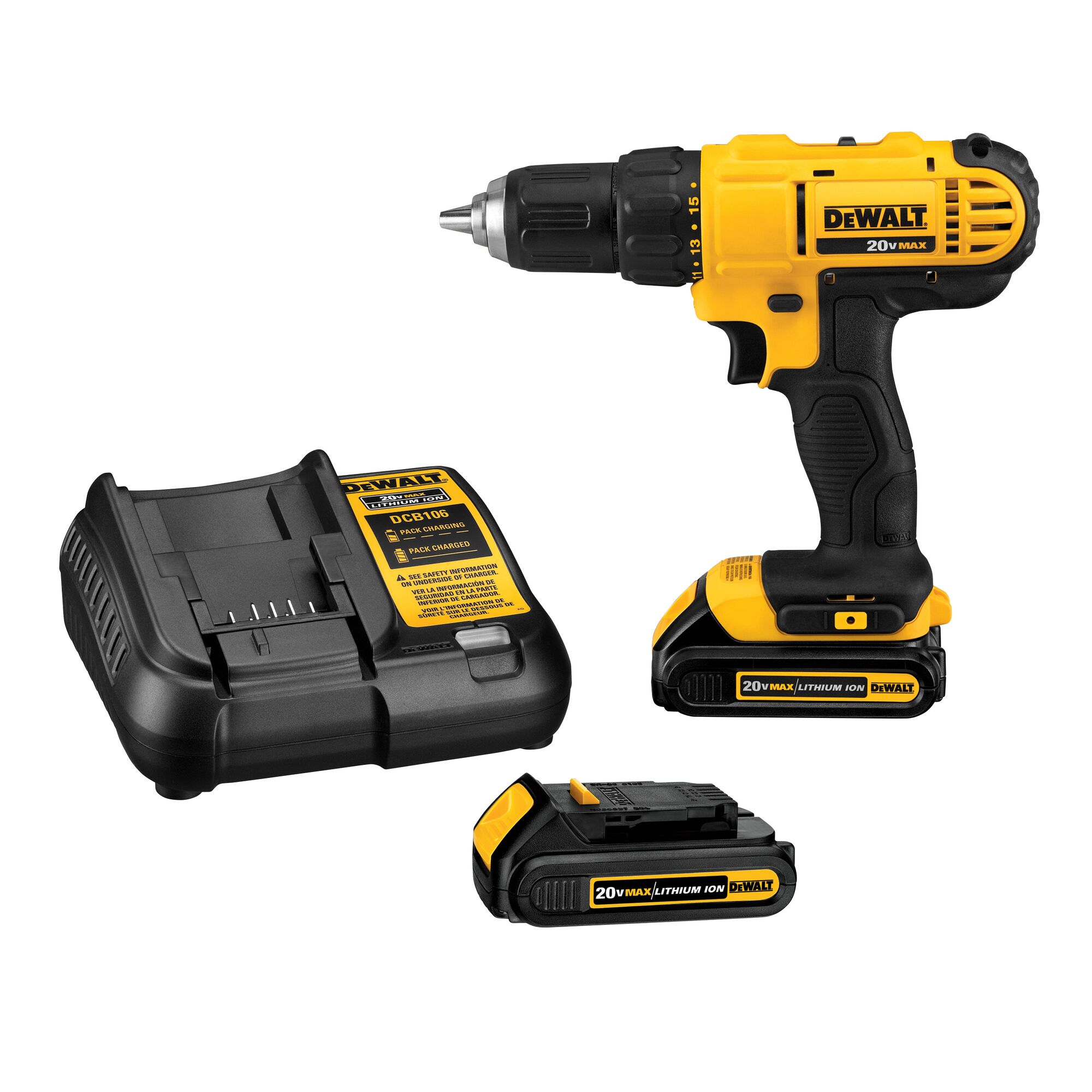 20V MAX Lithium Ion Compact Drill Driver Kit DEWALT
