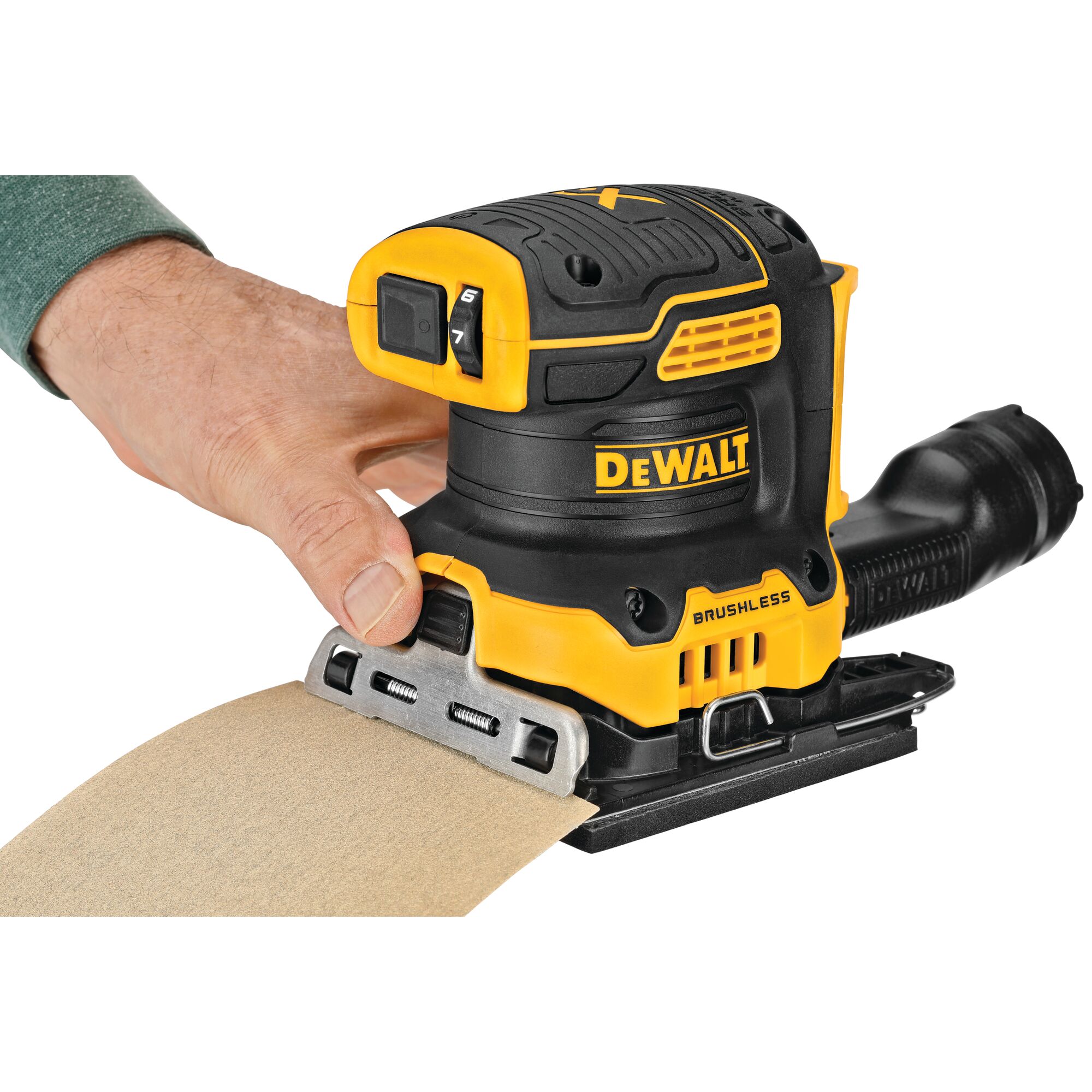 20V MAX* XR® Brushless Cordless 1/4 Sheet Variable Speed Sander