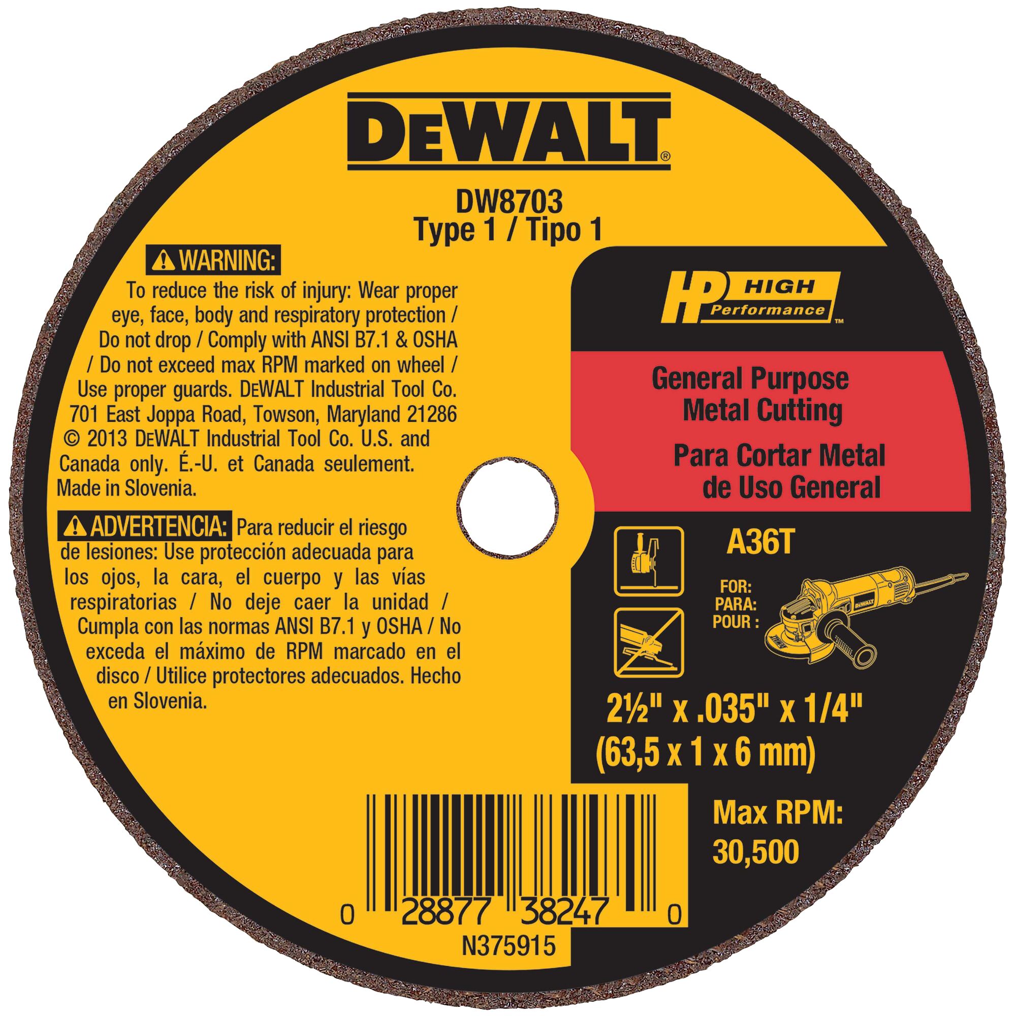 Grinding Discs DEWALT