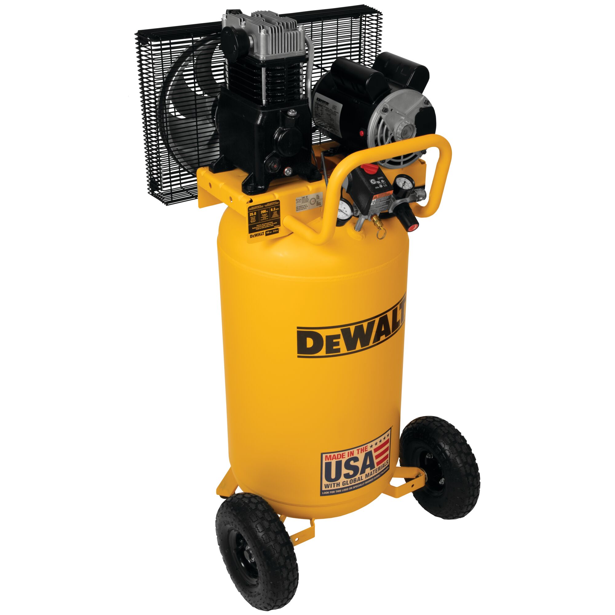 25 Gal. 200 PSI Portable Vertical Electric Air Compressor DEWALT