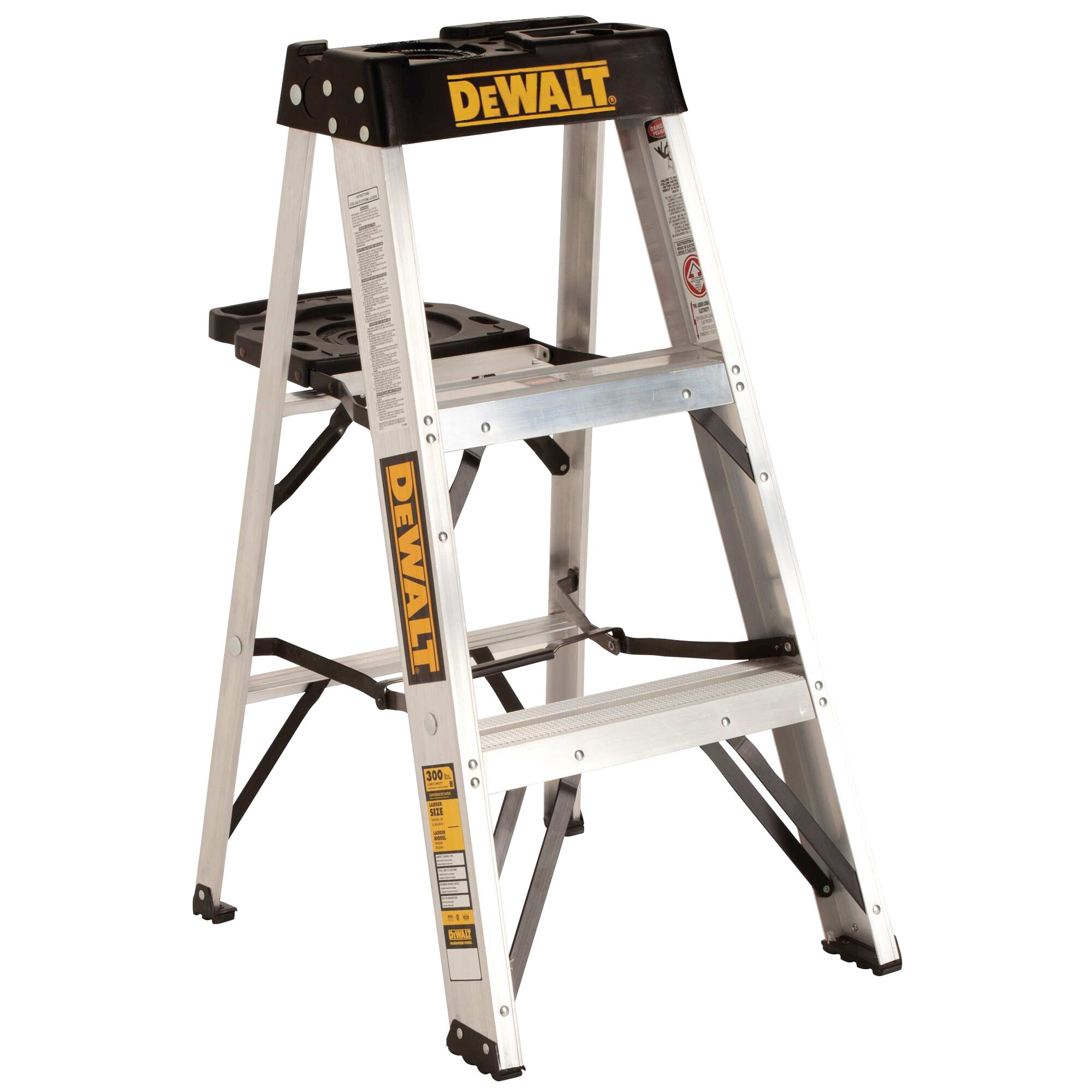 Escabeau en aluminium de 91 4 cm 3 pi 136 kg 300 lb Capacit